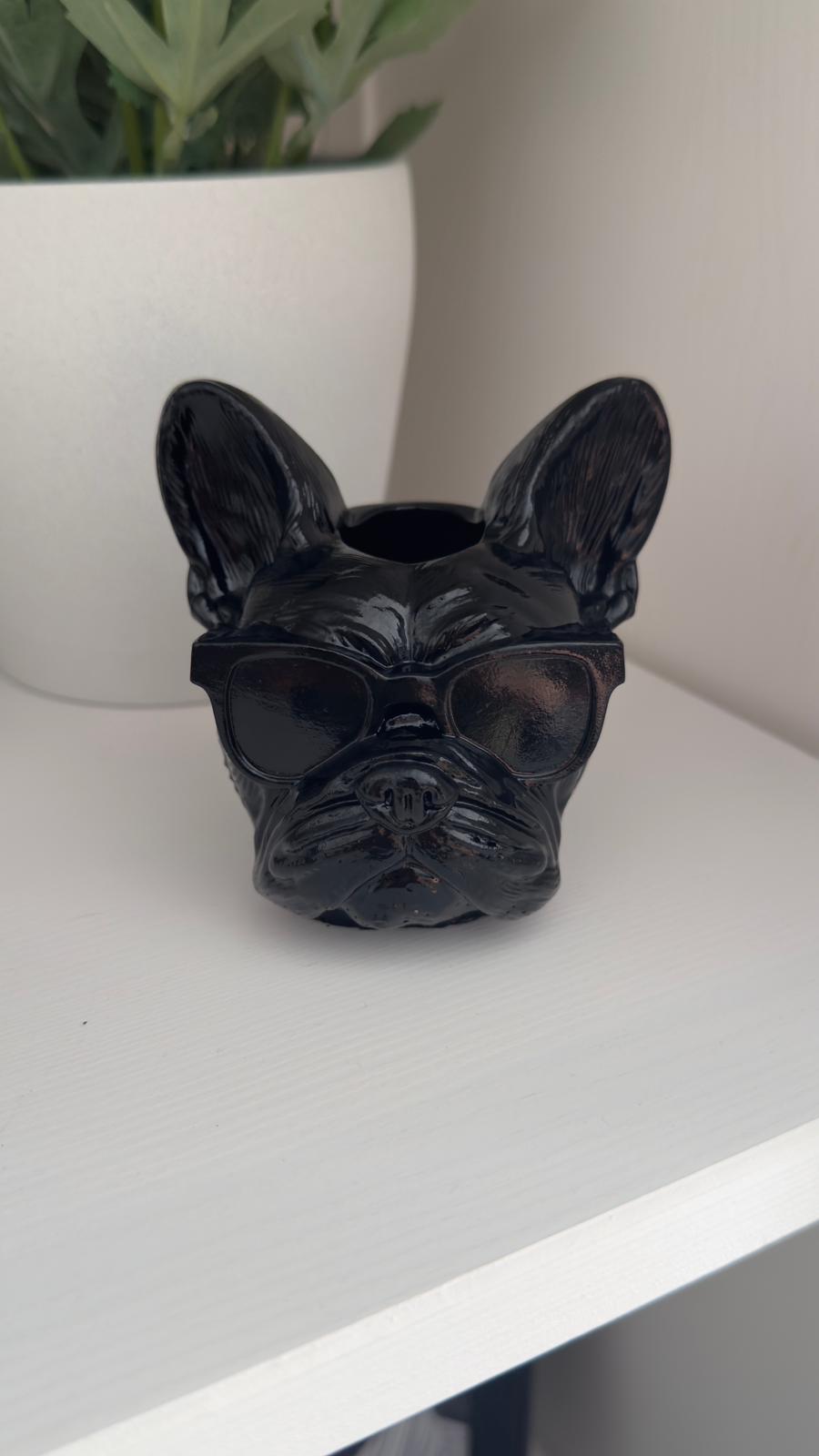 Stylischer Bulldoggen-Stiftehalter